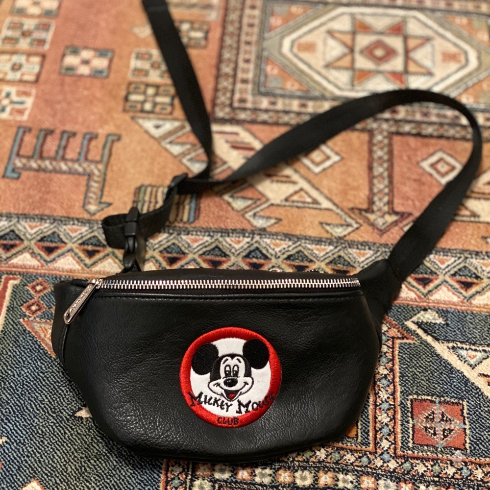 Disney Black and Red Mickey Mouse Crossbody Bag